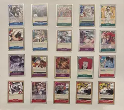 ONE PIECE PRE-ERRATA 20 CARD LOT OP01 ROMANCE DAWN 1st EDITION - Image 1