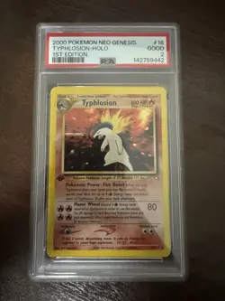 PSA 2 TYPHLOSION HOLO #18 NEO GENESIS POKEMON English 🔥Low Pop🔥 Clean Card - Image 1