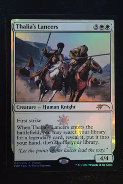 Magic The Gathering MTG THALIA'S LANCERS FOIL Resale Promos LP Lightly Played - Image 1