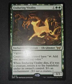 MTG Enduring Vitality 0176 Duskmourn Rare NM - Image 1