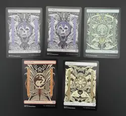 Phyrexia All Will Be One Phyrexian Text Full Art Land Lot (5) Non-Foil MTG - Image 1