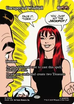Unexpected Windfall (Borderless) 29 Marvel Universe Eternal-Legal NM EN - Image 1