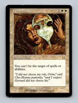 Ivory Mask Mercadian Masques Non-Foil MTG MP - Image 1