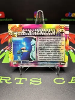 Topps Pokemon Mewtwo Strikes The Battle Renewed #32 Black Label Holo NM - Image 2