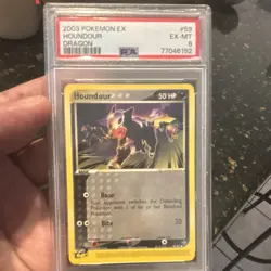 Pokemon EX Dragon Houndour 59/97 PSA 6 Common 2003 English Regular - Image 1