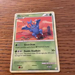 Pokemon TCG Heracross Heartgold Soulsilver 43/123 Regular Uncommon - Image 1