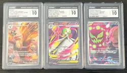 3x Pokemon CGC Graded lot in 10s - Image 1