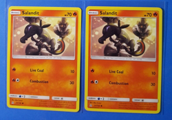 Drifloon 51/156, Spiritomb 53/156, 2x Salandit 25/156 Pokemon Ultra Prism NM - Image 3