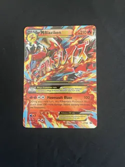 Oversized Pokemon M Blaziken EX XY86 Jumbo Promo Holo Mega Card 210 HP 2015 - Image 1