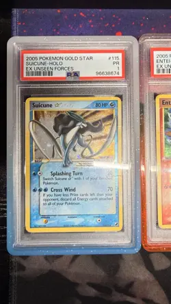 Pokemon TCG - PSA 1 Gold Star Suicune, Entei & Raikou Set - Image 4