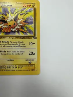 Pokemon Jolteon 20/64 Jungle Rare Stage 1 Regular 1999 English - Image 4