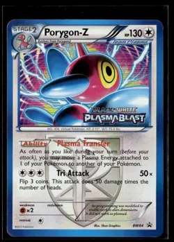 2013 Black & White - Plasma Blast Prerelease Promo + Printer Hickey (Missprint) - Image 1