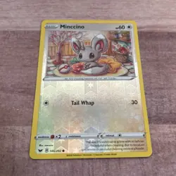 Pokemon TCG - Minccino Reverse Holo - 146/202 - Sword & Shield Base LP - Image 1
