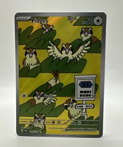 Pokemon Pidgey 207/197 SV03 Obsidian Flames Illustration Rare Holo, Ships Free - Image 1