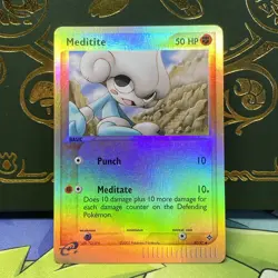 The Pokemon Company Meditite 37/97 EX Dragon Reverse Holo LP - Image 1