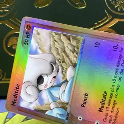 The Pokemon Company Meditite 37/97 EX Dragon Reverse Holo LP - Image 3