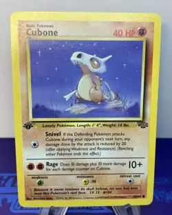 CUBONE POKEMON JUNGLE 50/64 COMMON 1ST EDITION - Image 1