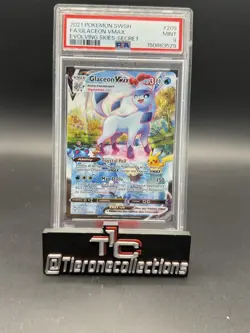 Pokemon 2021 Glaceon VMAX 209/203 Alt Art SR Evolving Skies GEM MINT PSA 10 - Image 1