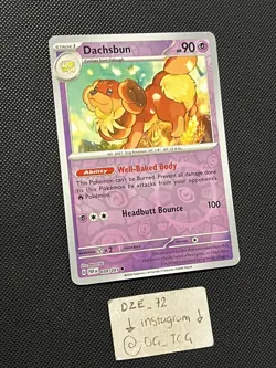 Pokemon Paldean Fates - Dachsbun - 039/091 - REVERSE HOLO - M/NM - Image 3