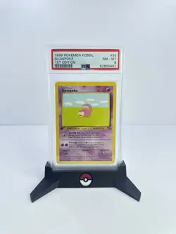 PSA 8 NM/MT 1999 POKEMON FOSSIL 55 SLOWPOKE 1ST EDITION ENGLISH - Image 1