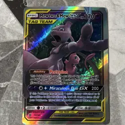 The Pokemon Company Mewtwo & Mew GX 71/236 Unified Minds TAG TEAM Full Art Holo - Image 2
