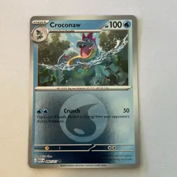 Pokemon TCG Croconaw 42/217 Ascended Heroes ME2.5 Water Energy Reverse Holo NM - Image 1