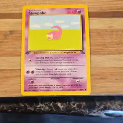 Pokemon Slowpoke Fossil 1st Edition 55/62 Regular 50 HP Common English 1999 - Image 1