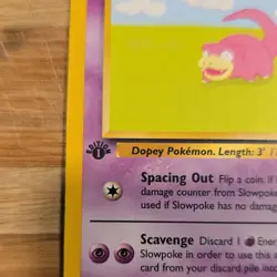 Pokemon Slowpoke Fossil 1st Edition 55/62 Regular 50 HP Common English 1999 - Image 2