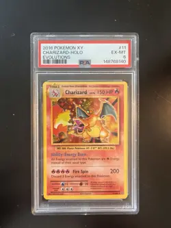 2016 POKEMON XY EVOLUTIONS #11 CHARIZARD-HOLO EVOLUTIONS PSA 6 - Image 4