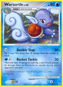Wartortle 65/127 Uncommon Platinum Pokemon Near Mint - Image 1