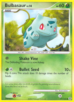 Bulbasaur 77/132 Common Secret Wonders Pokemon Lightly Played - Image 1