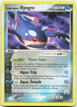 Team Aqua's Kyogre (EX Team Magma vs Team Aqua) 3/095 Deck Exclusives Pokemon LP - Image 1