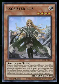 Exosister Elis GRCR-EN013 Super Rare Yu-Gi-Oh 1st Edition Near Mint - Image 1