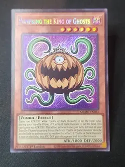 Yugioh! 1x Pumpking the King of Ghosts MZMU-EN061 Secret Rare 1st Ed NM - Image 1