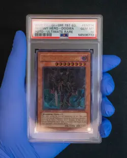 2006 Yugioh: Destiny Hero - Dogma Ultimate Rare POTD-EN014 PSA 10 - Image 3