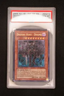 2006 Yugioh: Destiny Hero - Dogma Ultimate Rare POTD-EN014 PSA 10 - Image 5