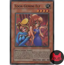 Yugioh Toon Gemini Elf DL6-EN001 Super Rare NM - Image 1