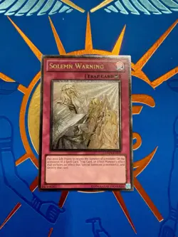 Solemn Warning (UTR) DREV-EN077 Duelist Revolution Unlimited Ultimate Rare MP - Image 1
