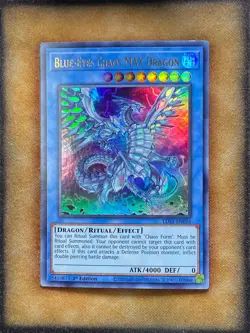 Yugioh Blue-Eyes Chaos MAX Dragon LDS2-EN016 Ultra Rare 1st Ed GOLD MP - Image 1