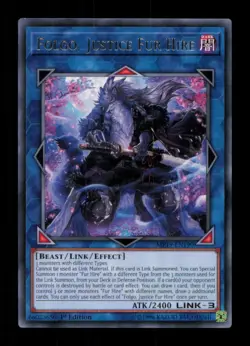 FOLGO, JUSTICE FUR HIRE MP19-EN190 2019 GOLD SARCOPHAGUS TIN MEGA PACK YU-GI-OH - Image 1