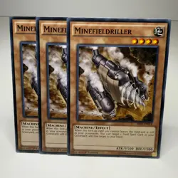 3x Yugioh Minefieldriller SR03-EN014 Common - LP-NM 💎 - Image 1