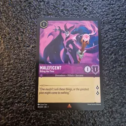 Maleficent Biding Her Time - 48/204 - The First Chapter - Rare - Lorcana - Image 1