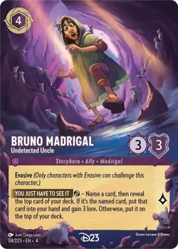 Bruno Madrigal - Undetected Uncle - D23 Promo #4 - Enchanted - Lorcana - NM - Image 1