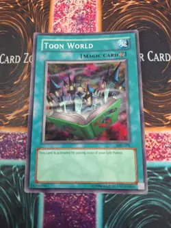 Yugioh Toon World MRL-076 Super Rare OG Unlimited Moderately Played - Image 1