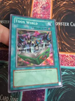 Yugioh Toon World MRL-076 Super Rare OG Unlimited Moderately Played - Image 2
