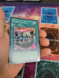 Yugioh Toon World MRL-076 Super Rare OG Unlimited Moderately Played - Image 3