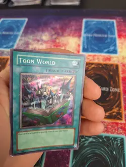 Yugioh Toon World MRL-076 Super Rare OG Unlimited Moderately Played - Image 4