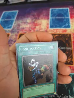 Yugioh Confiscation MRL-038 Super Rare 1st Edition Moderately Played - Image 3