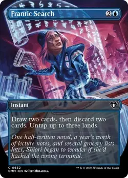 Frantic Search (Borderless) Commander Masters Regular - Image 1