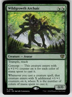 Wildgrowth Archaic Rare Secrets of Strixhaven 168 MTG Near Mint 2026 - Image 1